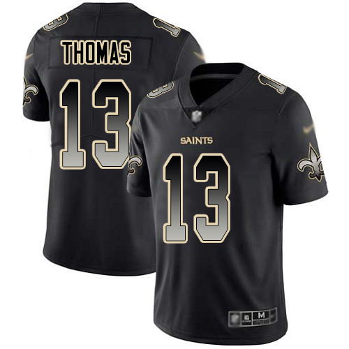 Men New Orleans Saints Limited Black Michael Thomas Jersey NFL Football #13 Smoke Fashion Jersey->new orleans saints->NFL Jersey